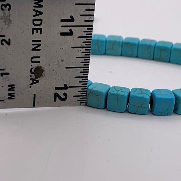 Real turquoise bracelet, adjustable cord, boho, beach, native, country, new - Picture 4 of 16